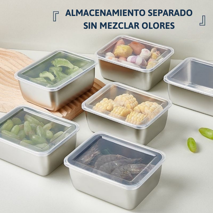 Bandeja Mini de Acero Inoxidable Estilo Japonés (13x10x5 cm)