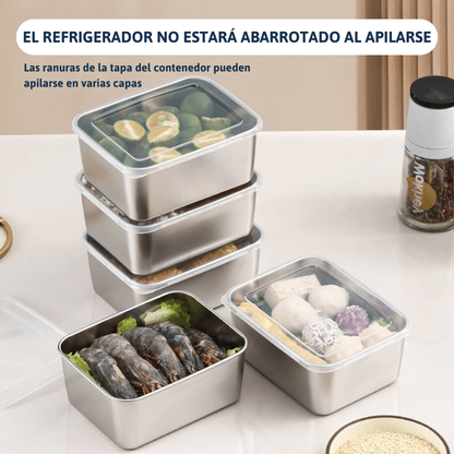 Bandeja Mini de Acero Inoxidable Estilo Japonés (13x10x5 cm)