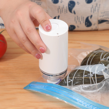 Sellador de Alimentos al Vacío - Rápido, Duradero, Viene con 10 Bolsas Ziplock Reutilizables Gratis