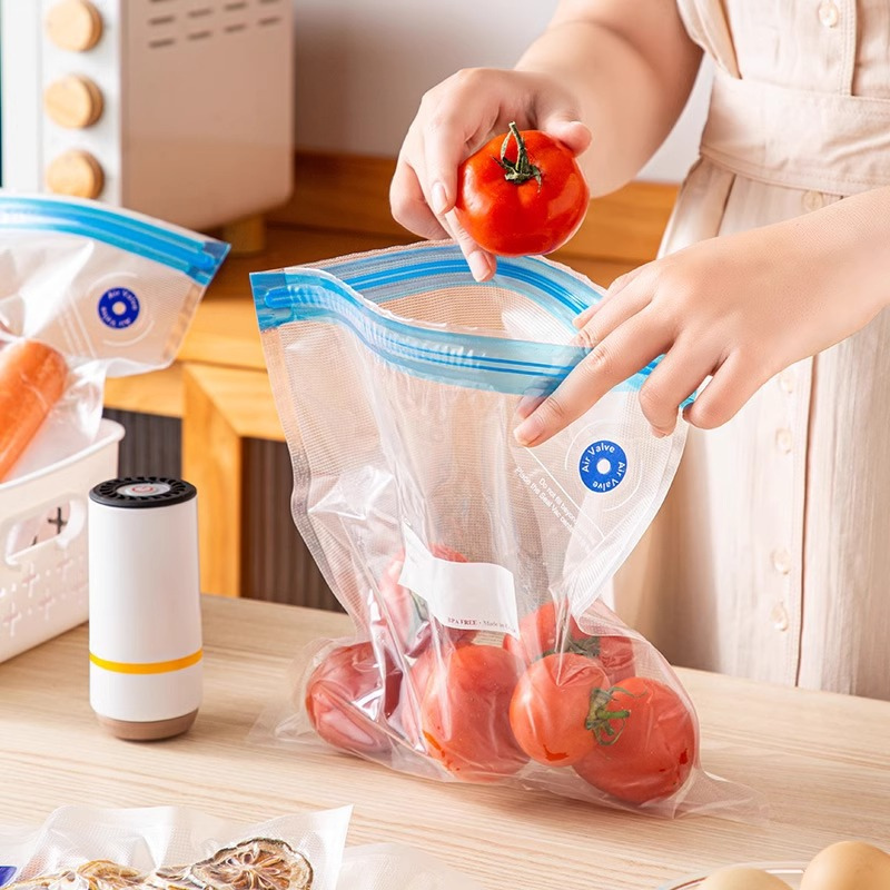 Sellador de Alimentos al Vacío - Rápido, Duradero, Viene con 30 Bolsas Ziplock Reutilizables Gratis