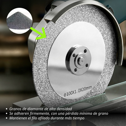 Disco Diamantado Multifuncional 3 en 1 para Cortes Precisos