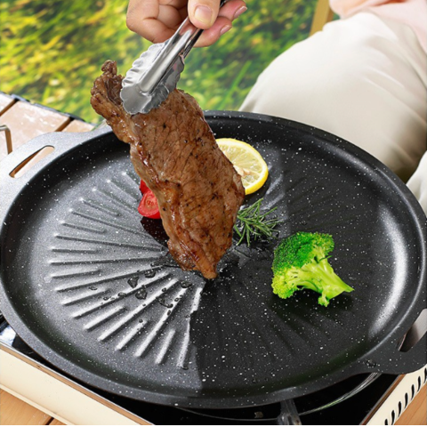 Sartén parrilla universal para cocina de gas, cocina de inducción y llama abierta