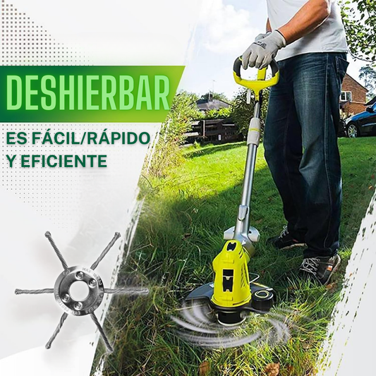Cabezal Desbrozador de Acero 6 Hilos – Potencia y Precisión en Cada Corte (Incluye Kit de Adaptadores)