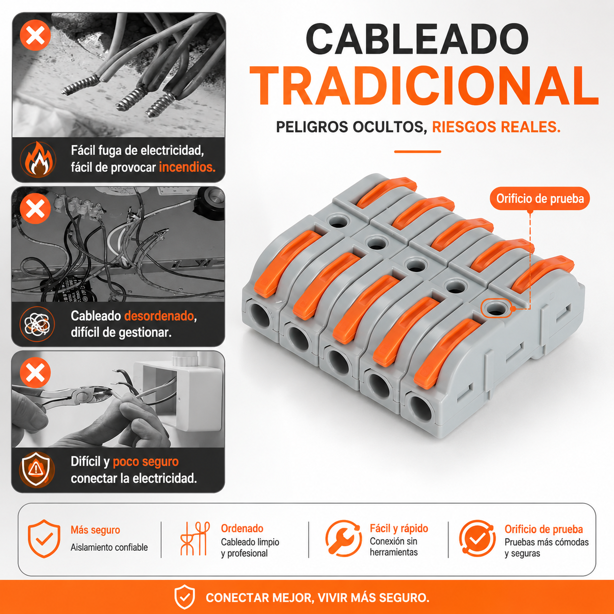 Juego De 34 Pares De Conectores Eléctricos Rápidos Con Palanca Reutilizables De 2 Puertos
