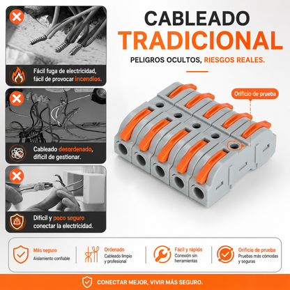 Juego De 34 Pares De Conectores Eléctricos Rápidos Con Palanca Reutilizables De 2 Puertos