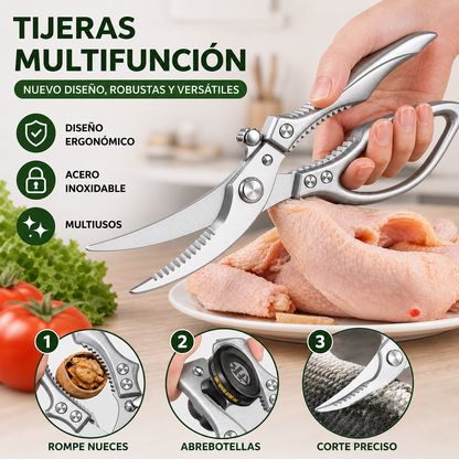 🇪🇸 Tijeras grandes con hoja en forma de diamante, hechas de acero inoxidable macizo importado de Alemania