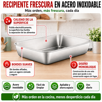 Cajas Para La Conservación De Alimentos, Bandeja Rectangular (25x20x5 cm)