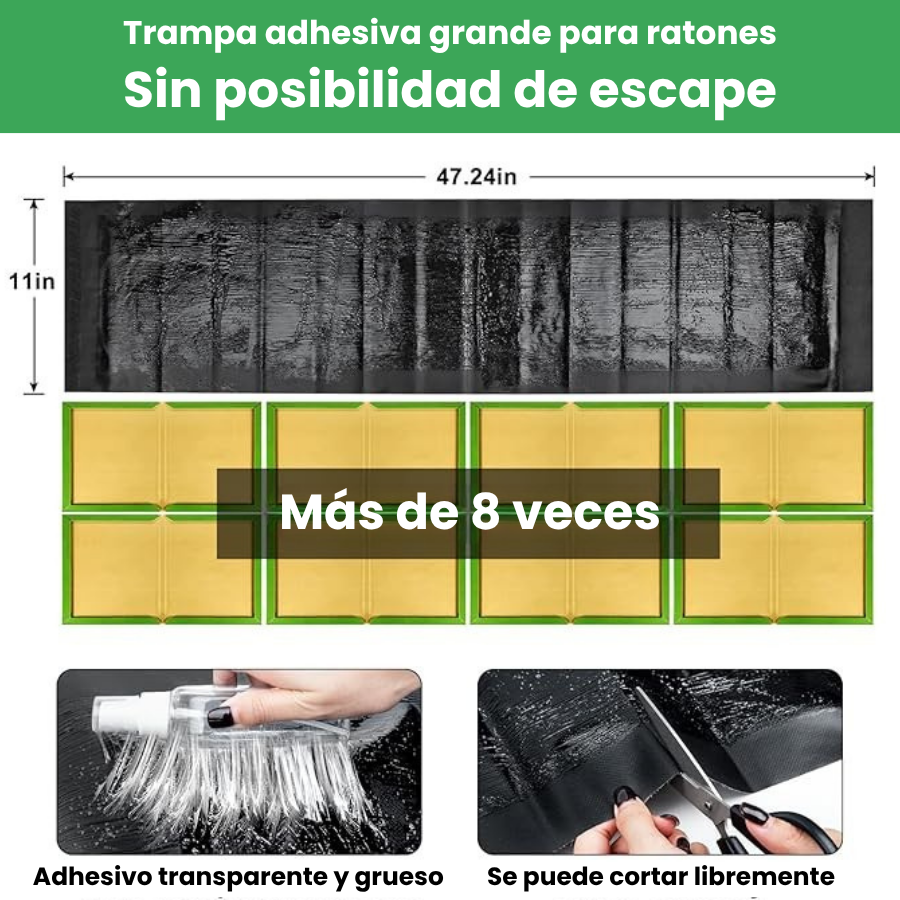 🇪🇸 Trampas Adhesivas ProfesionaIes – Extra Grandes para Atrapar Mas Rápido