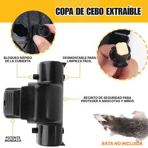 Trampas Para Ratas – Trampa De Túnel Segura Para Niños Y Mascotas, Trampa De Resorte Para Ratones, Para Uso En Interiores Y Exteriores