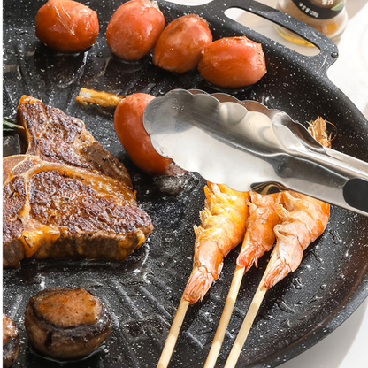 Sartén parrilla universal para cocina de gas, cocina de inducción y llama abierta