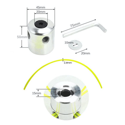 Cabezal de Corte de Césped de Aluminio Premium Compatible con Todo Tipo de Máquinas