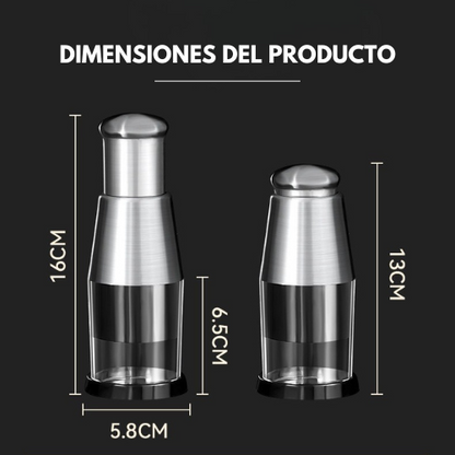 KitchenHelp™ Picadora de acero para ajo, cebolla, jengibre, guindilla y fruta