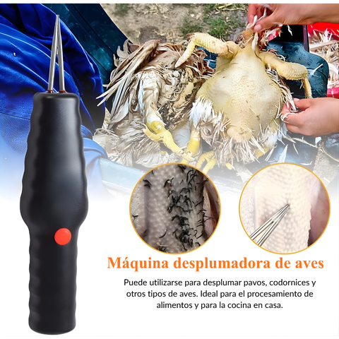 Desplumadora portátil para aves – elimina todas las plumas en pocos minutos