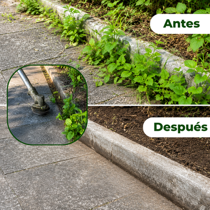 Cabezal de Desbrozadora con 6 Brazos Trenzados de Hilo de Acero Resistente