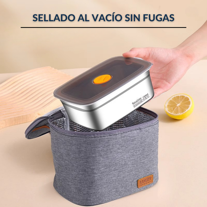 Recipiente Hermético de Acero Inoxidable 316 Premium – Sellado al Vacío, Antibacteriano y Seguro