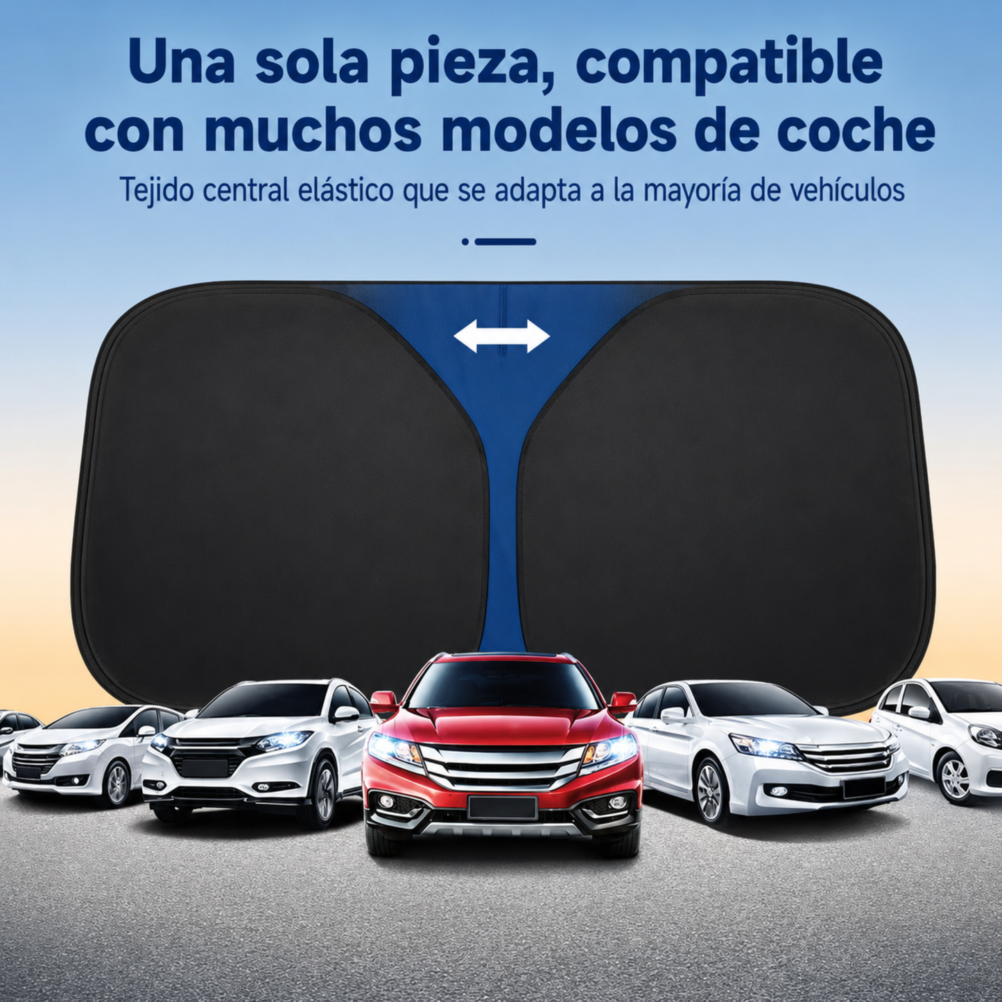 Parasol Térmico Anti-UV para Coche 145 × 80 cm – Interior Más Fresco y Protegido