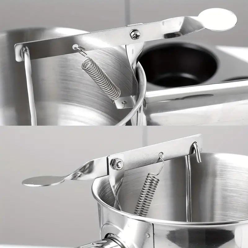 Dispensador De Masa De Acero Inoxidable Con Mango Y Soporte