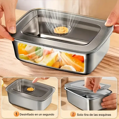 Bandeja de acero inoxidable 316 – Una solución segura y práctica para conservar los alimentos (19x14x6cm)