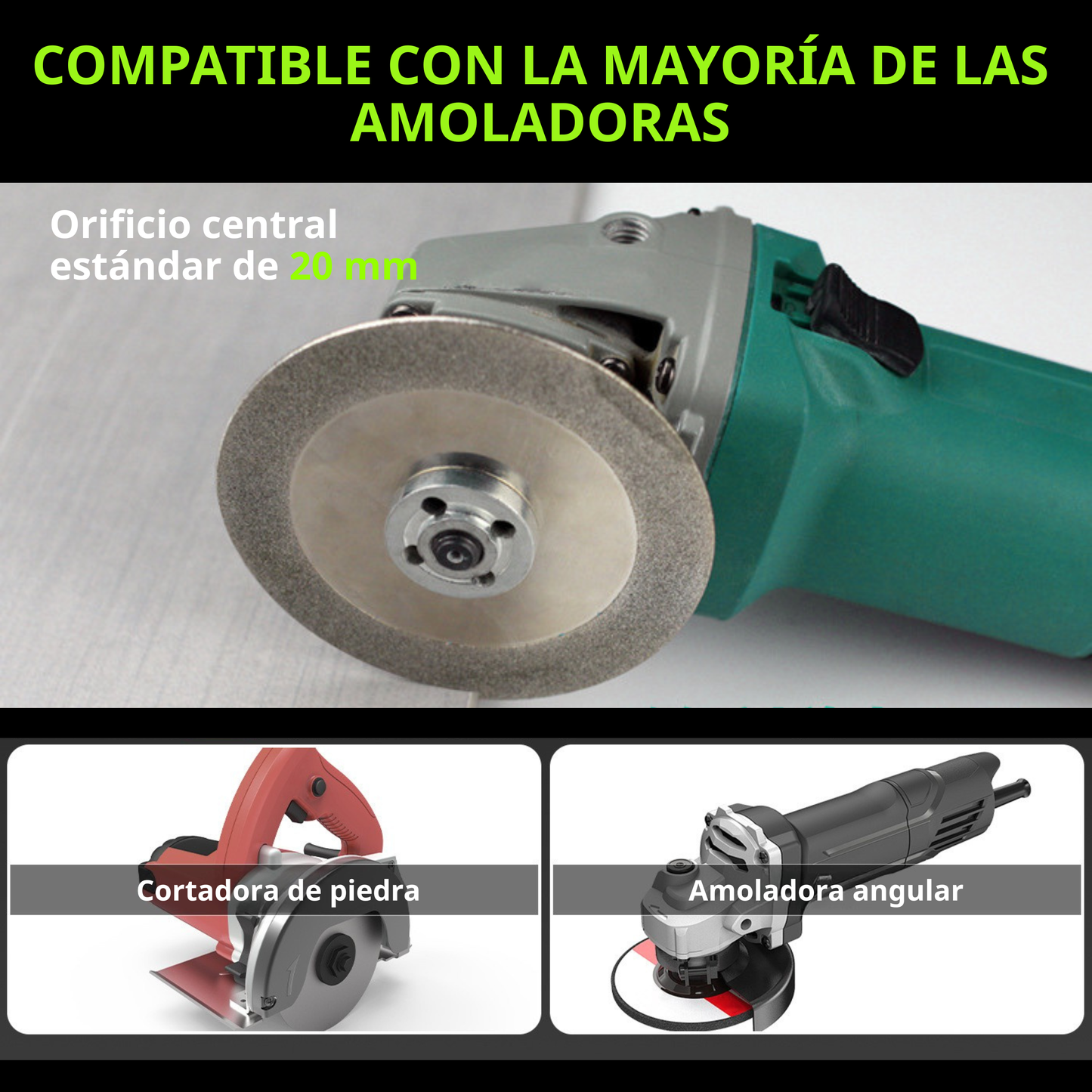 Disco Diamantado Multifuncional 3 en 1 para Cortes Precisos