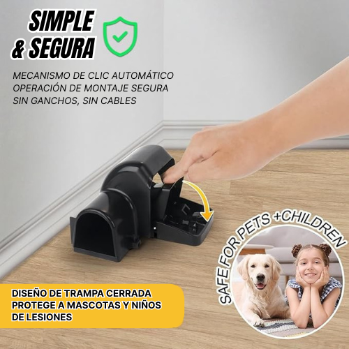 Trampas Para Ratas – Trampa De Túnel Segura Para Niños Y Mascotas, Trampa De Resorte Para Ratones, Para Uso En Interiores Y Exteriores
