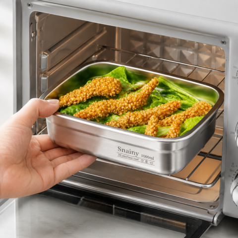 Recipiente de Alimentos de Acero Inoxidable 316 Premium - Sellado al Vacío, Antibacteriano y Máxima Seguridad