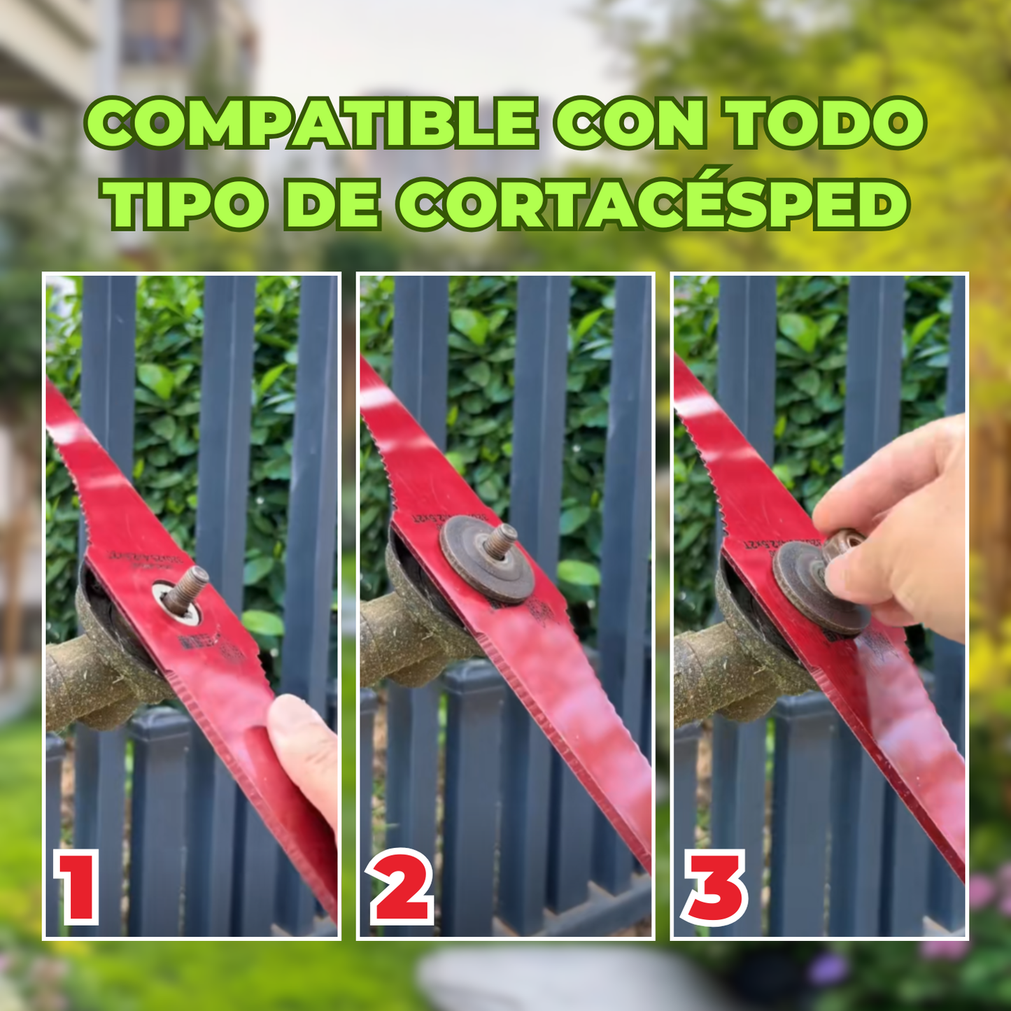 Cuchilla de Acero SK4 de Doble Cara para Cortacésped - Acero SK4 afilado, resistente al desgaste y al óxido