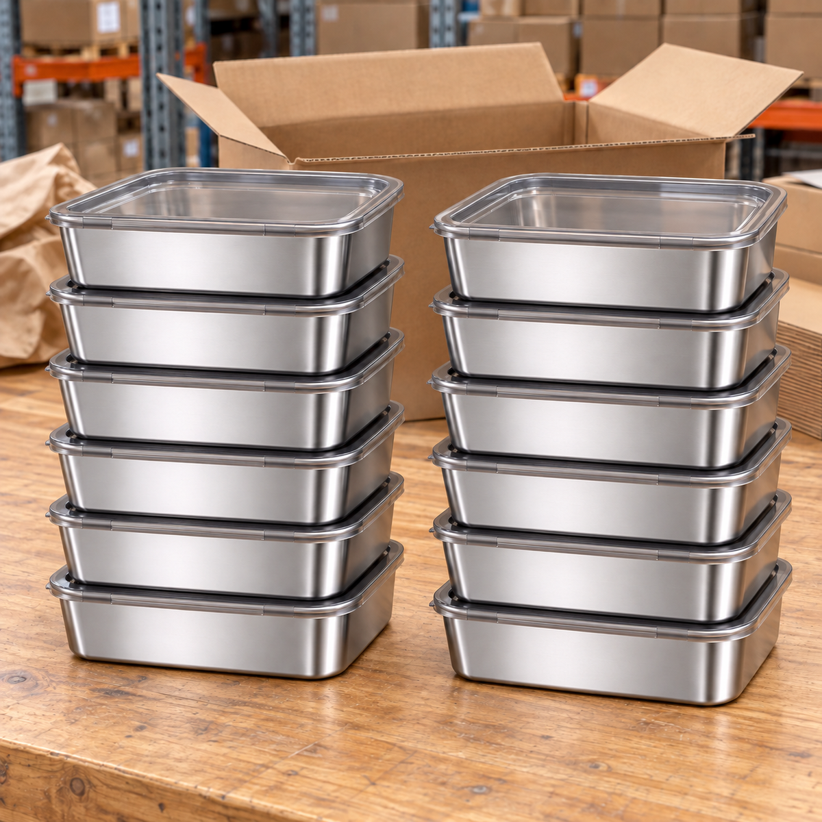 Recipiente Premium De Acero Inoxidable 304 · 2500 ml