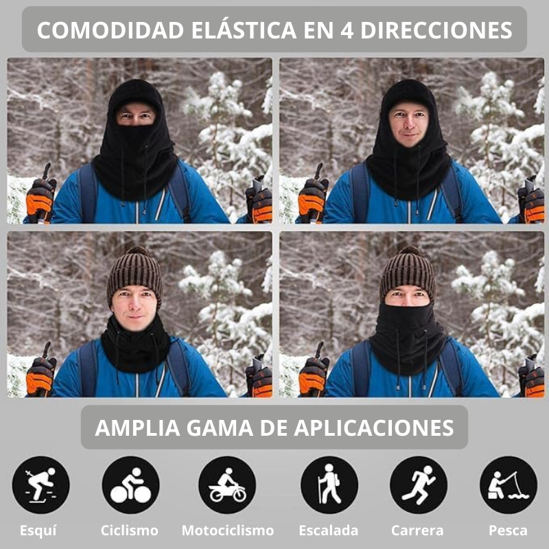 Mascarilla De Forro Polar - Protección Integral Cálida, Transpirable Y Cómoda Para Hombres Y Mujeres En Climas Fríos