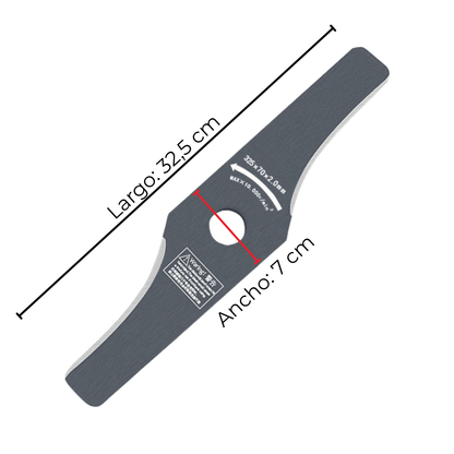Cuchilla de Acero SK4 de Doble Cara para Cortacésped - Acero SK4 afilado, resistente al desgaste y al óxido