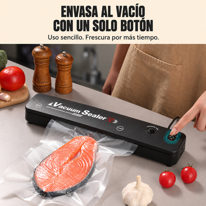 Selladora Al Vacío Para Alimentos Para La Conservación Prolongada De Alimentos - Incluye 100 Bolsas Al Vacío Gratuitas
