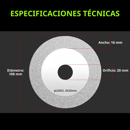 Disco Diamantado Multifuncional 3 en 1 para Cortes Precisos