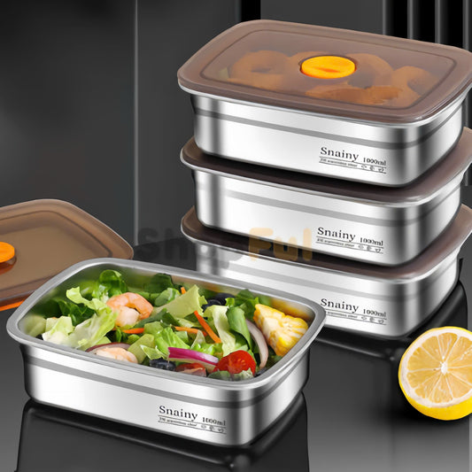 ✨ Bandeja de acero inoxidable 316 – Una solución segura y práctica para conservar los alimentos (19x14x6cm)