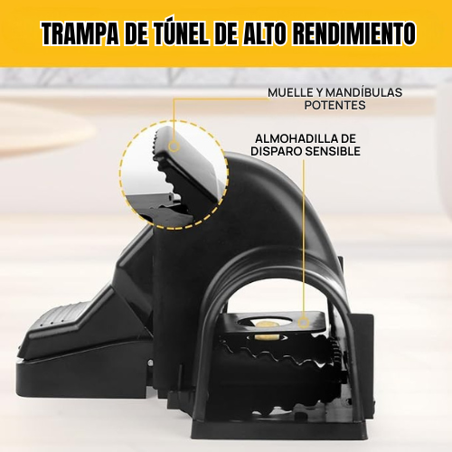 Trampas Para Ratas – Trampa De Túnel Segura Para Niños Y Mascotas, Trampa De Resorte Para Ratones, Para Uso En Interiores Y Exteriores
