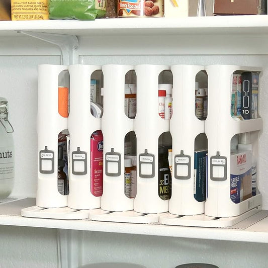 [🎁 OFERTA LIMITADA SOLO HOY] Estante de Almacenamiento Giratorio – Repisa Ahorra-Espacio 360°