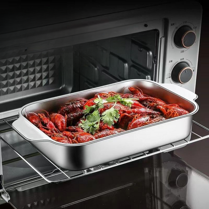 Bandeja De Cocina De Acero Inoxidable SUS304 – Ideal Para Ollas Calientes, Vapor, Horneado Y Almacenamiento