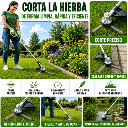 El Cabezal Del Cortacésped Tiene 3 Ramas Tejidas Con Alambre De Acero Resistente
