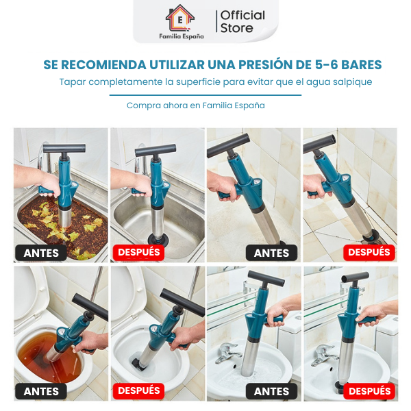Desatascador De Desagües De Alta Presión Ultra Burst