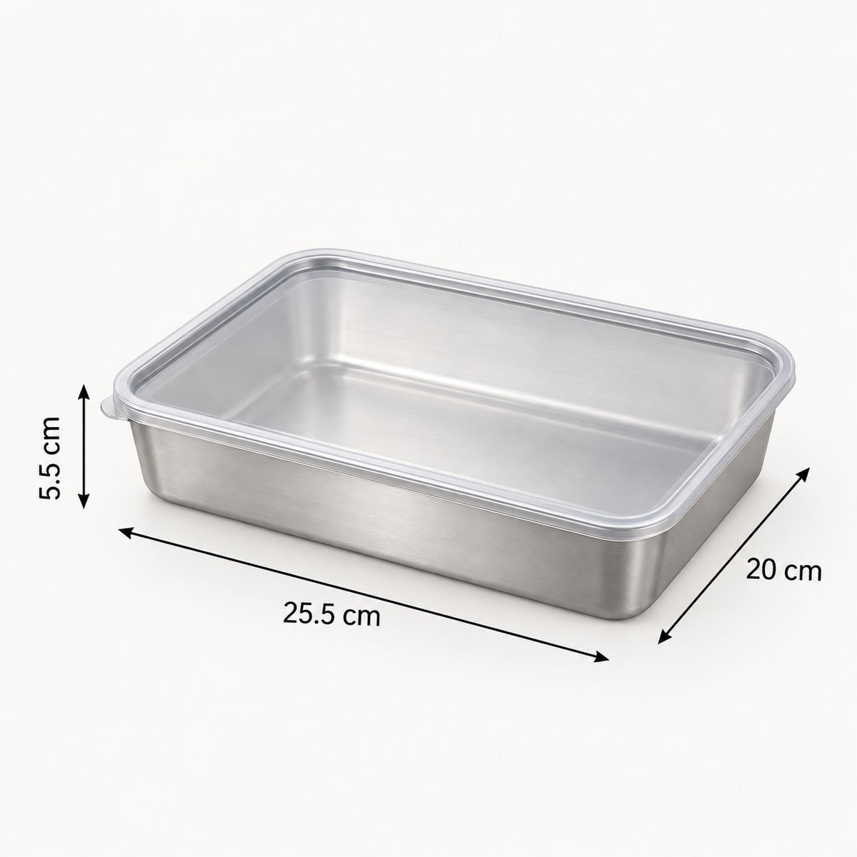 Contenedor de acero inoxidable 304 – Nevera sin malos olores, comida fresca toda la semana.