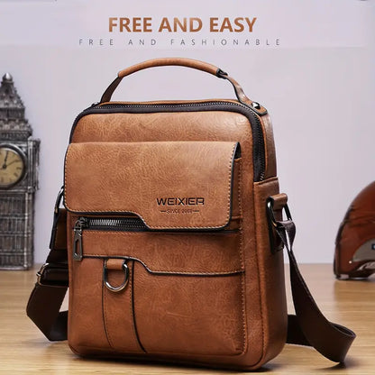 Yues-Weixier™ Bolso de hombro de cuero vintage para hombre