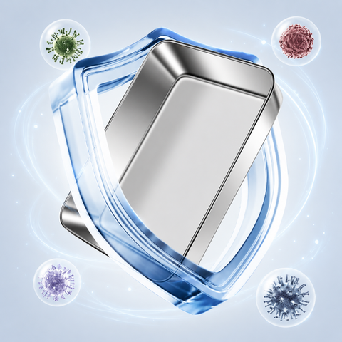 Recipiente Multiusos De Acero Inoxidable 304 Con Tapa De Silicona: Ultraligero, Seguro y Conserva-Nutrientes