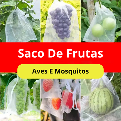 Sacos De Malha Respiráveis Reutilizáveis Para Proteção De Frutas E Vegetais – Proteja Contra Insetos, Moscas-Das-Frutas E Pássaros