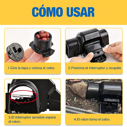 Trampas Para Ratas – Trampa De Túnel Segura Para Niños Y Mascotas, Trampa De Resorte Para Ratones, Para Uso En Interiores Y Exteriores