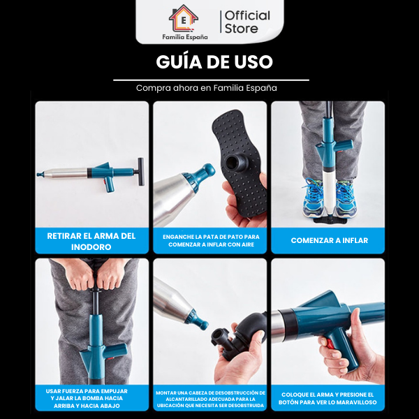 Desatascador De Desagües De Alta Presión Ultra Burst