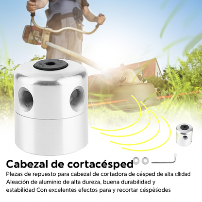Cabezal de Corte de Césped de Aluminio Premium Compatible con Todo Tipo de Máquinas