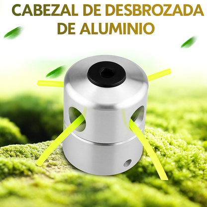 Cabezal de Corte de Césped de Aluminio Premium Compatible con Todo Tipo de Máquinas