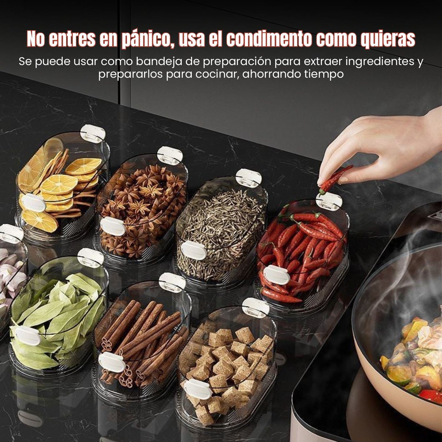 Contenedor Apilable De 4 Niveles, Transparente, Para Almacenar Alimentos, Con Cierre Hermético