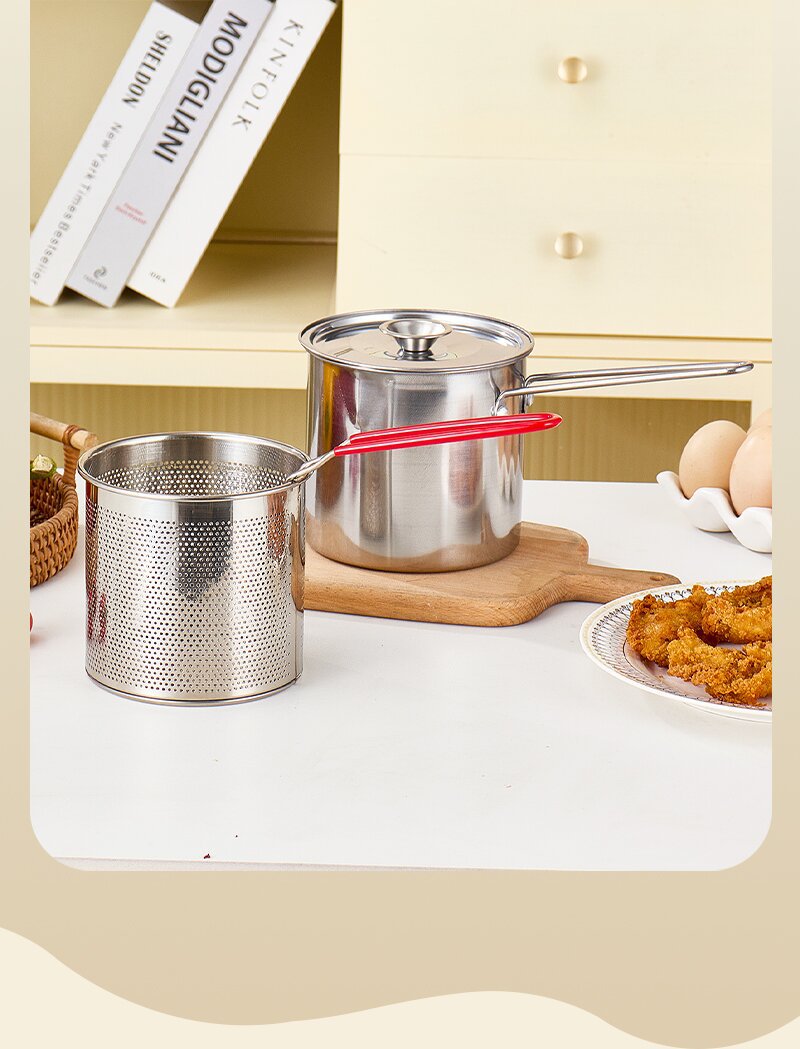 [🎁 OFERTA ESPECIAL] Sartén Multifuncional De Acero Inoxidable 304, Sartén Con Filtro Para Ahorrar Aceite
