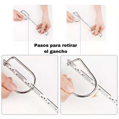 Magic Hangers Ahorro de espacio, perchas plegables robustas con 6 agujeros para colgar 12 prendas pesadas