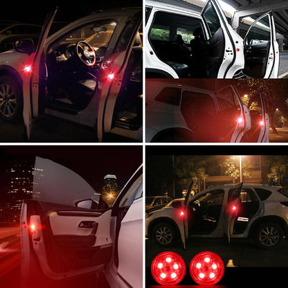 Luz LED De Advertencia De Seguridad Para La Prevención De Colisiones Al Abrir La Puerta Del Coche, Luz Sensor Intermitente Con Sensor Magnético Para Ayuda Al Aparcamiento