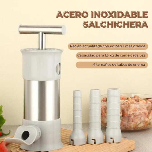 Práctica máquina de salchichas de acero inoxidable